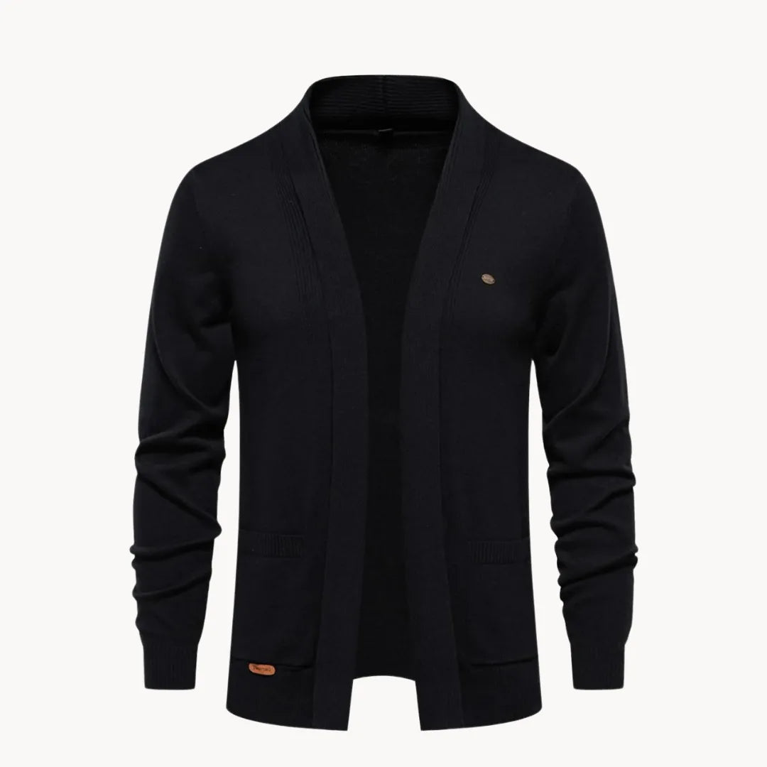 Open cardigan met v-hals en lange mouwen