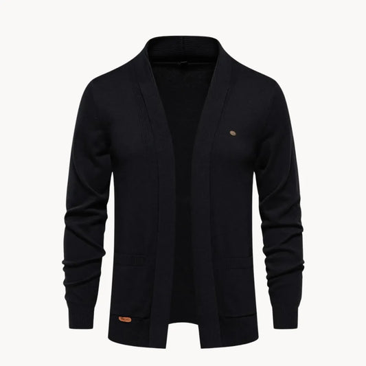 Open cardigan met v-hals en lange mouwen