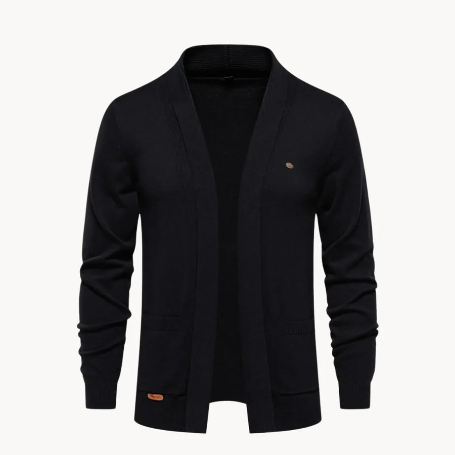 Open cardigan met v-hals en lange mouwen
