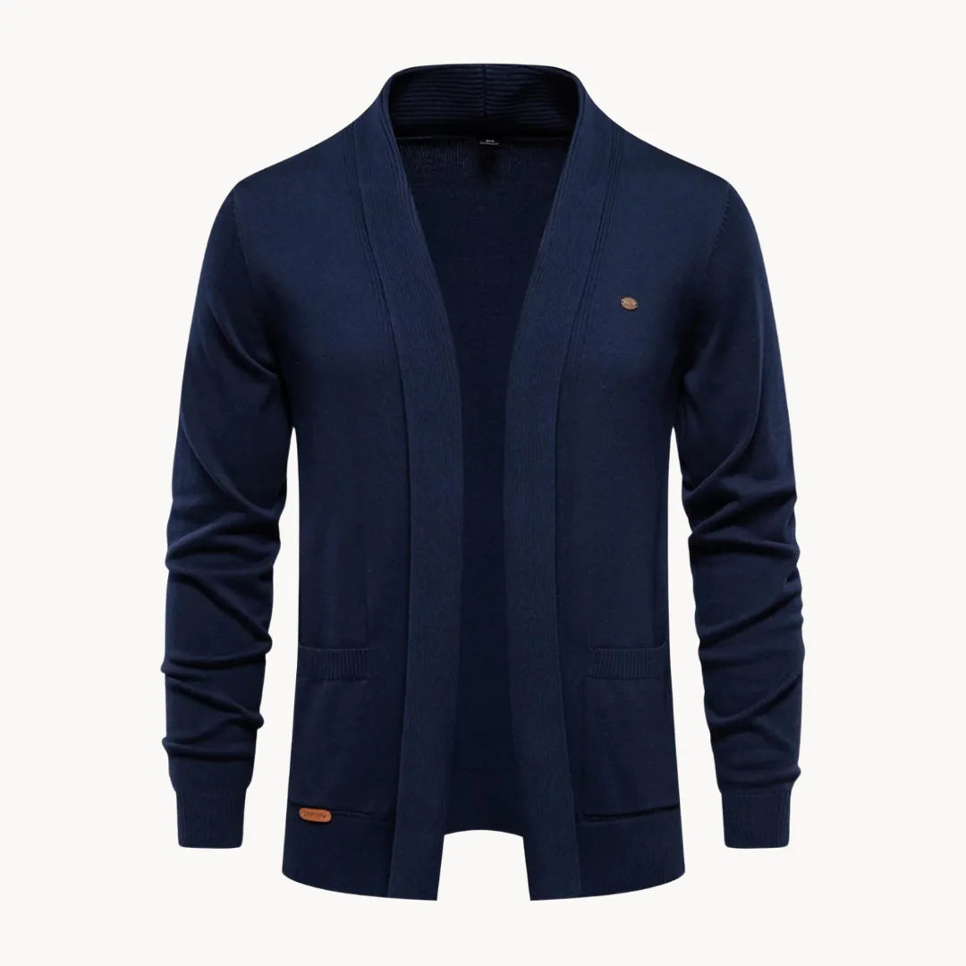 Open cardigan met v-hals en lange mouwen