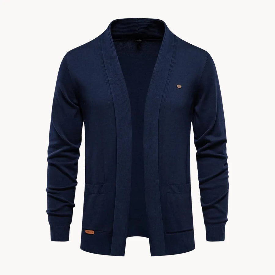 Open cardigan met v-hals en lange mouwen