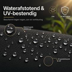 L Vormige Tuinmeubelhoes 250x250x90 cm Waterdicht - Loungeset Hoes