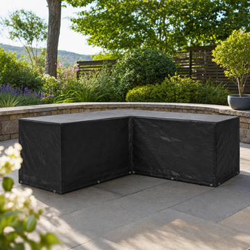 L Vormige Tuinmeubelhoes 250x250x90 cm Waterdicht - Loungeset Hoes