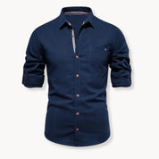 Overhemd met button-down kraag en borstzak