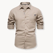 Overhemd met button-down kraag en borstzak