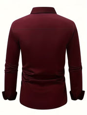 Overhemd met geometrisch patroon en slim fit