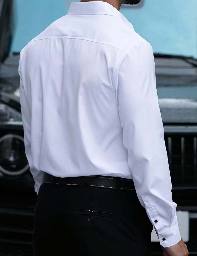 Overhemd met geometrisch patroon en slim fit