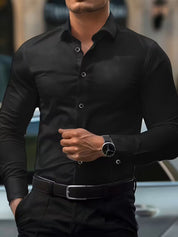 Overhemd met geometrisch patroon en slim fit