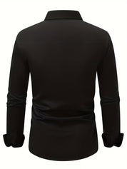 Overhemd met geometrisch patroon en slim fit