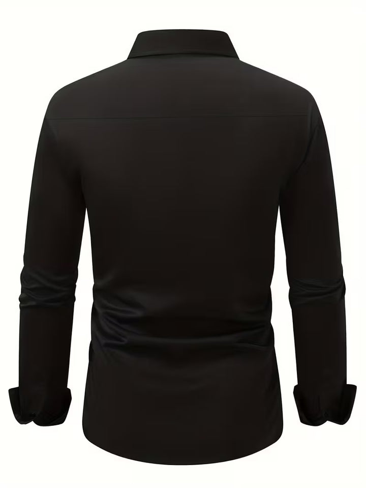 Overhemd met geometrisch patroon en slim fit