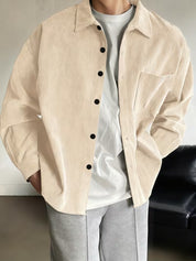 Overhemd met losse pasvorm en puntkraag