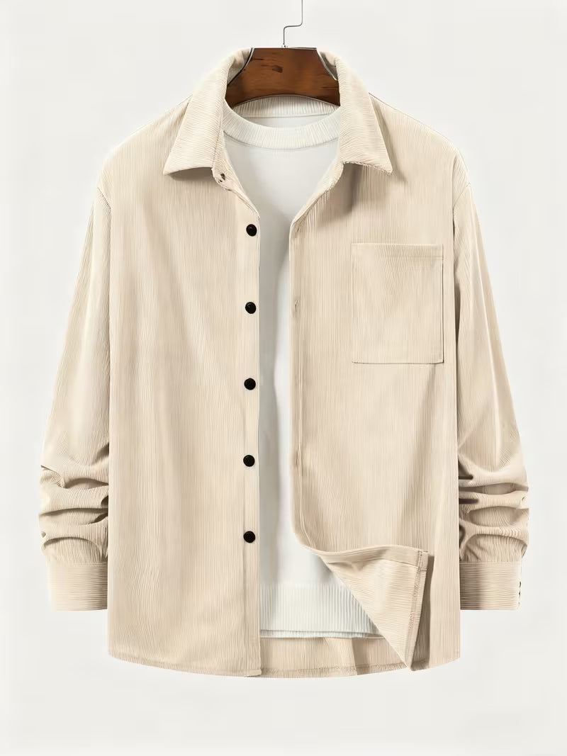 Overhemd met losse pasvorm en puntkraag