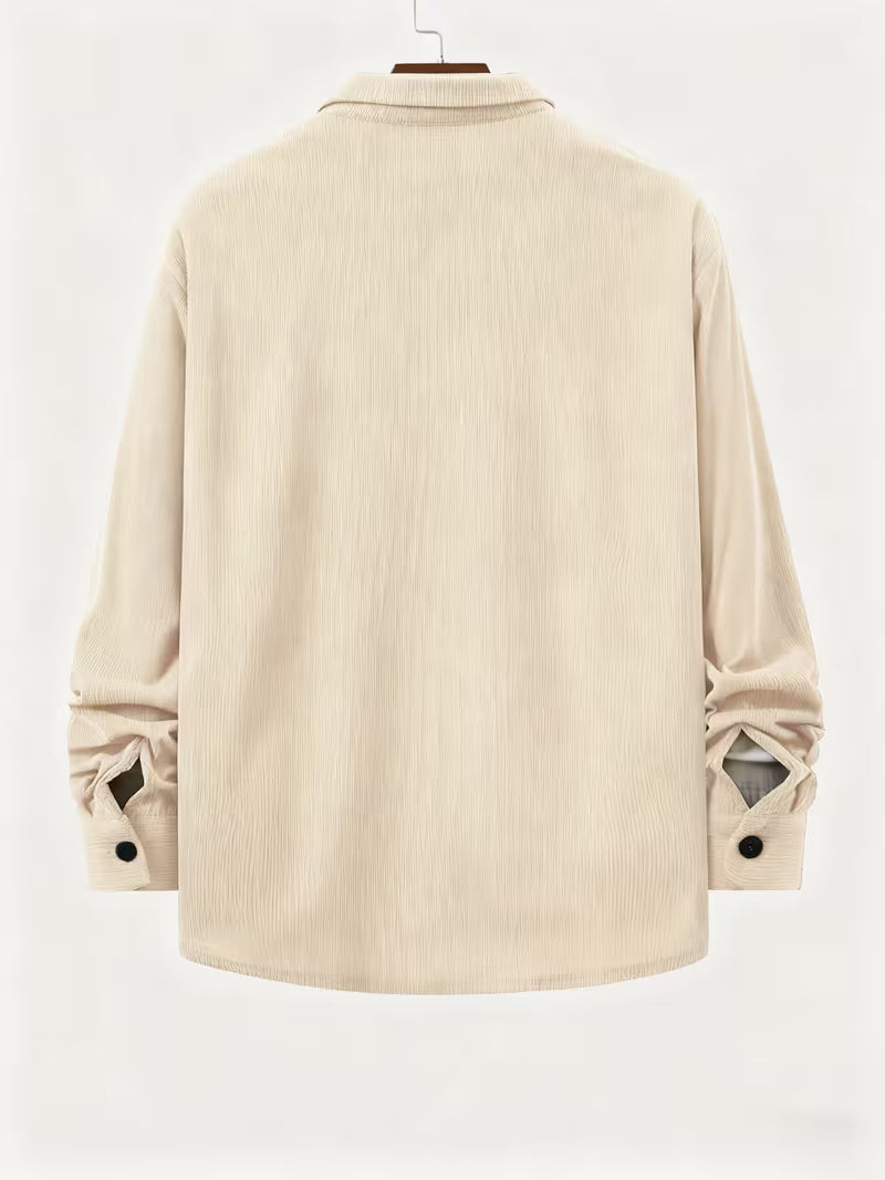 Overhemd met losse pasvorm en puntkraag