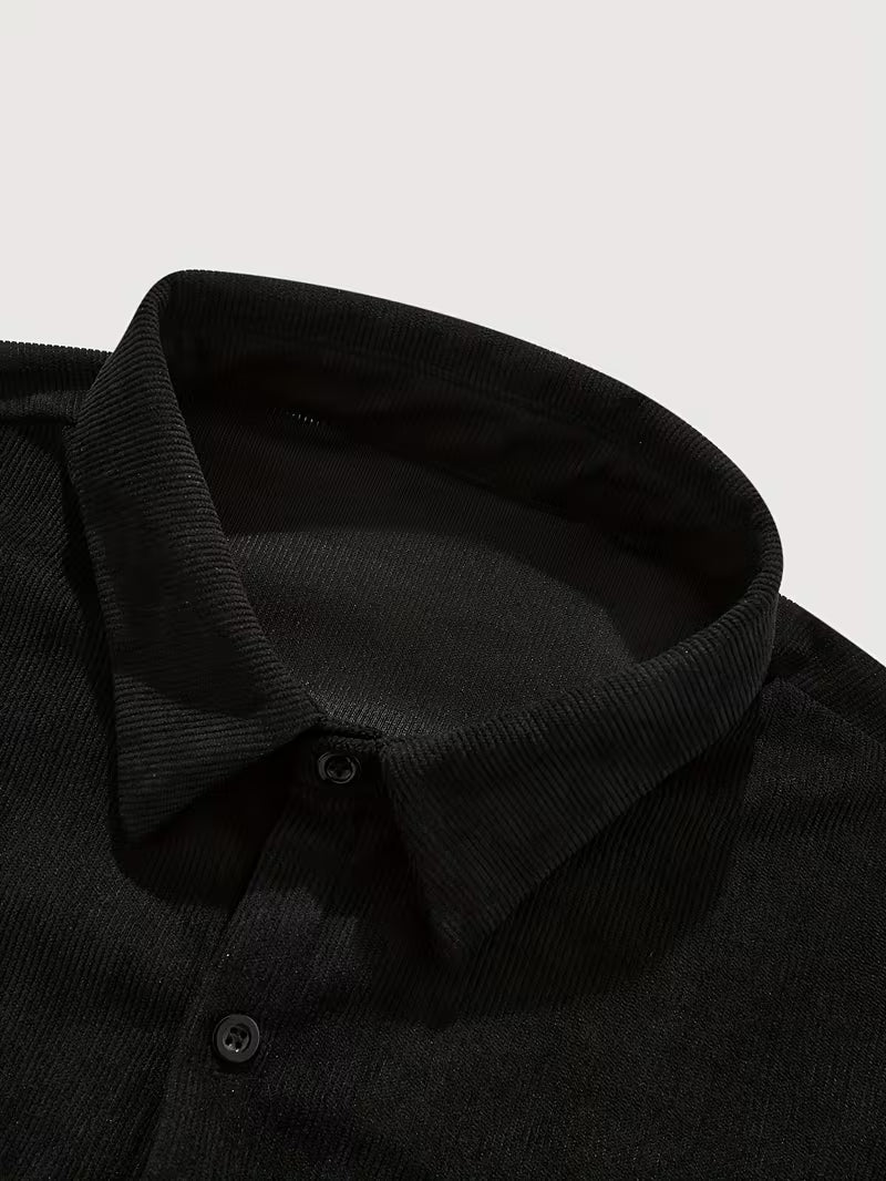 Overhemd met losse pasvorm en puntkraag