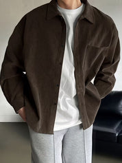 Overhemd met losse pasvorm en puntkraag