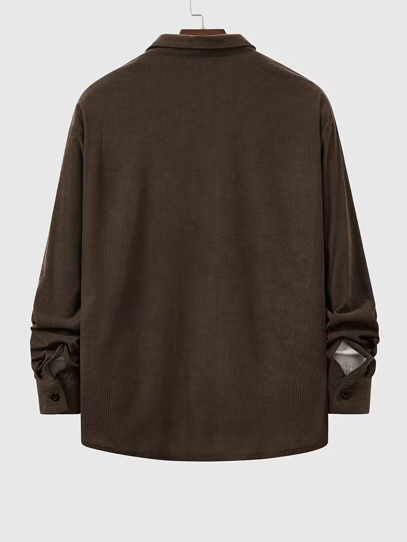 Overhemd met losse pasvorm en puntkraag