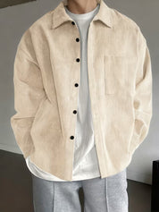 Overhemd met losse pasvorm en puntkraag