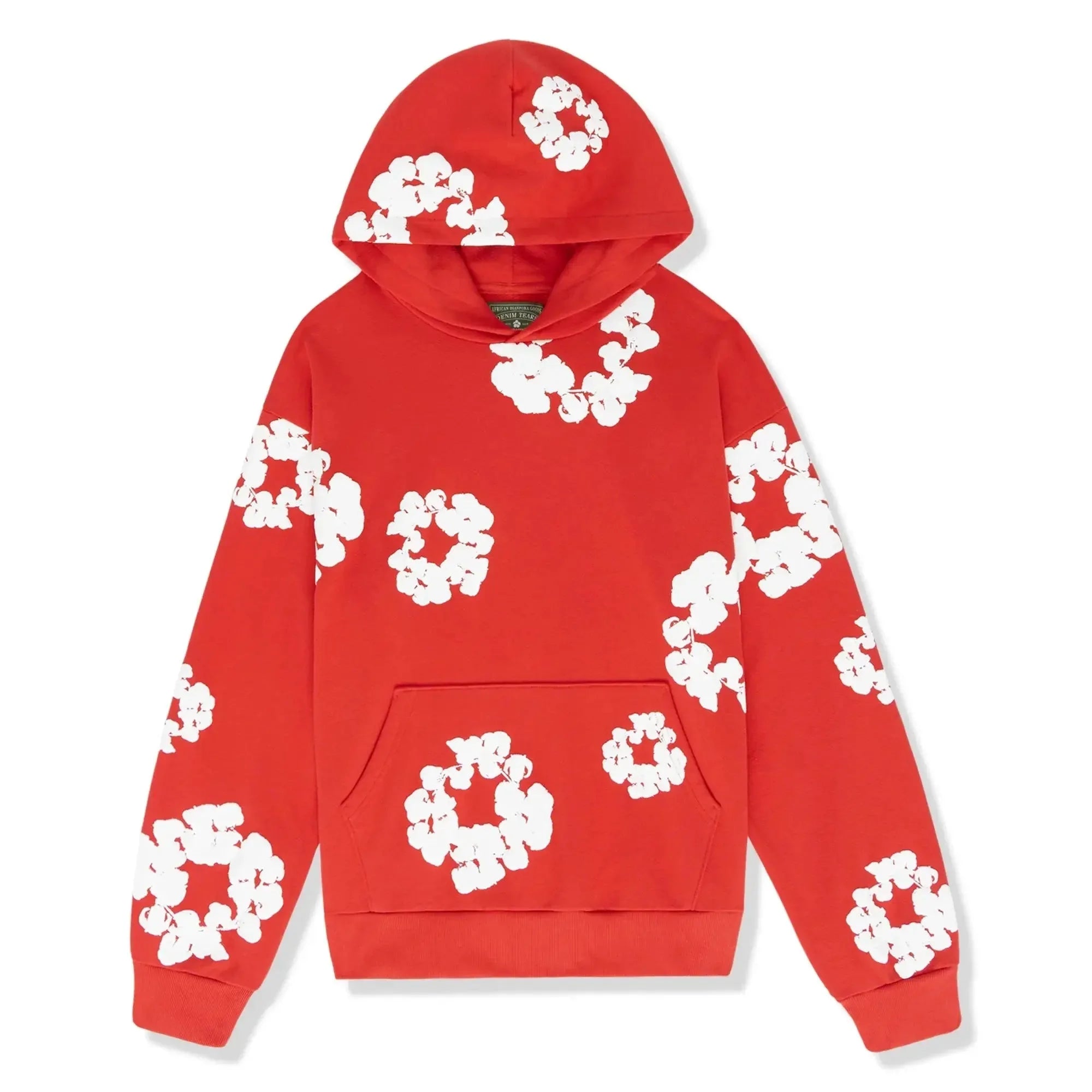 Oversized hoodie met bloemenprint en capuchon
