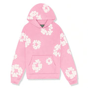 Oversized hoodie met bloemenprint en capuchon