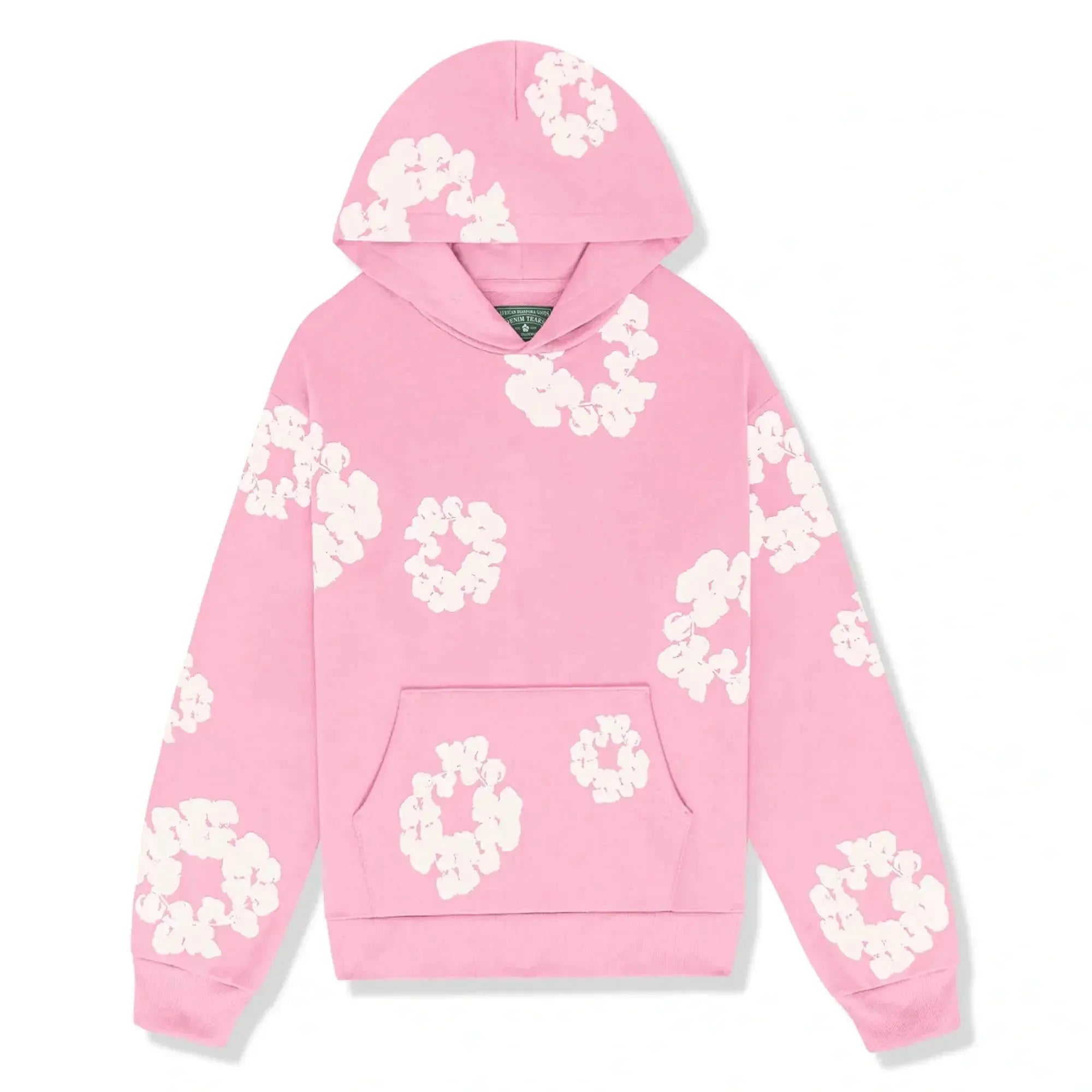 Oversized hoodie met bloemenprint en capuchon