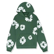 Oversized hoodie met bloemenprint en capuchon