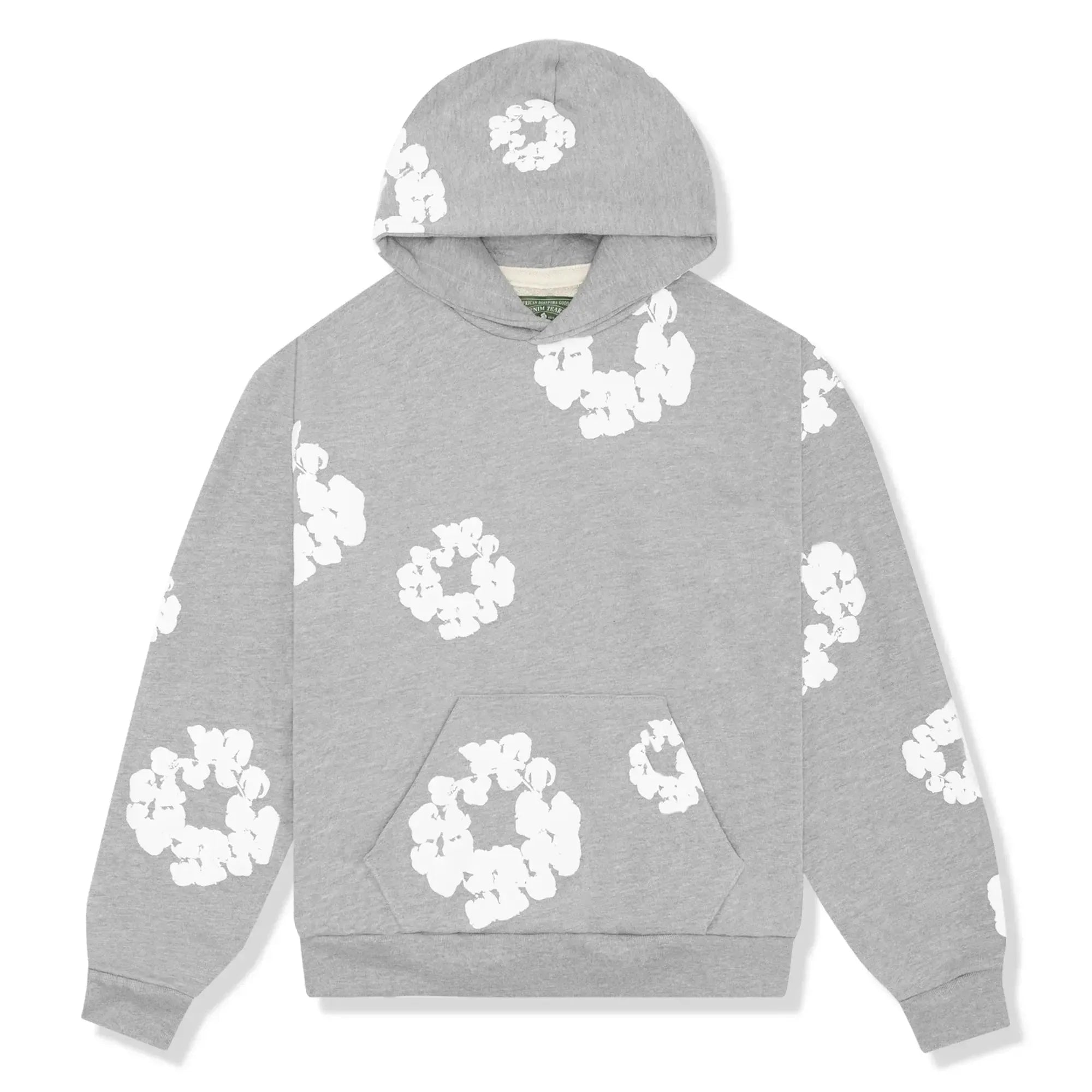 Oversized hoodie met bloemenprint en capuchon