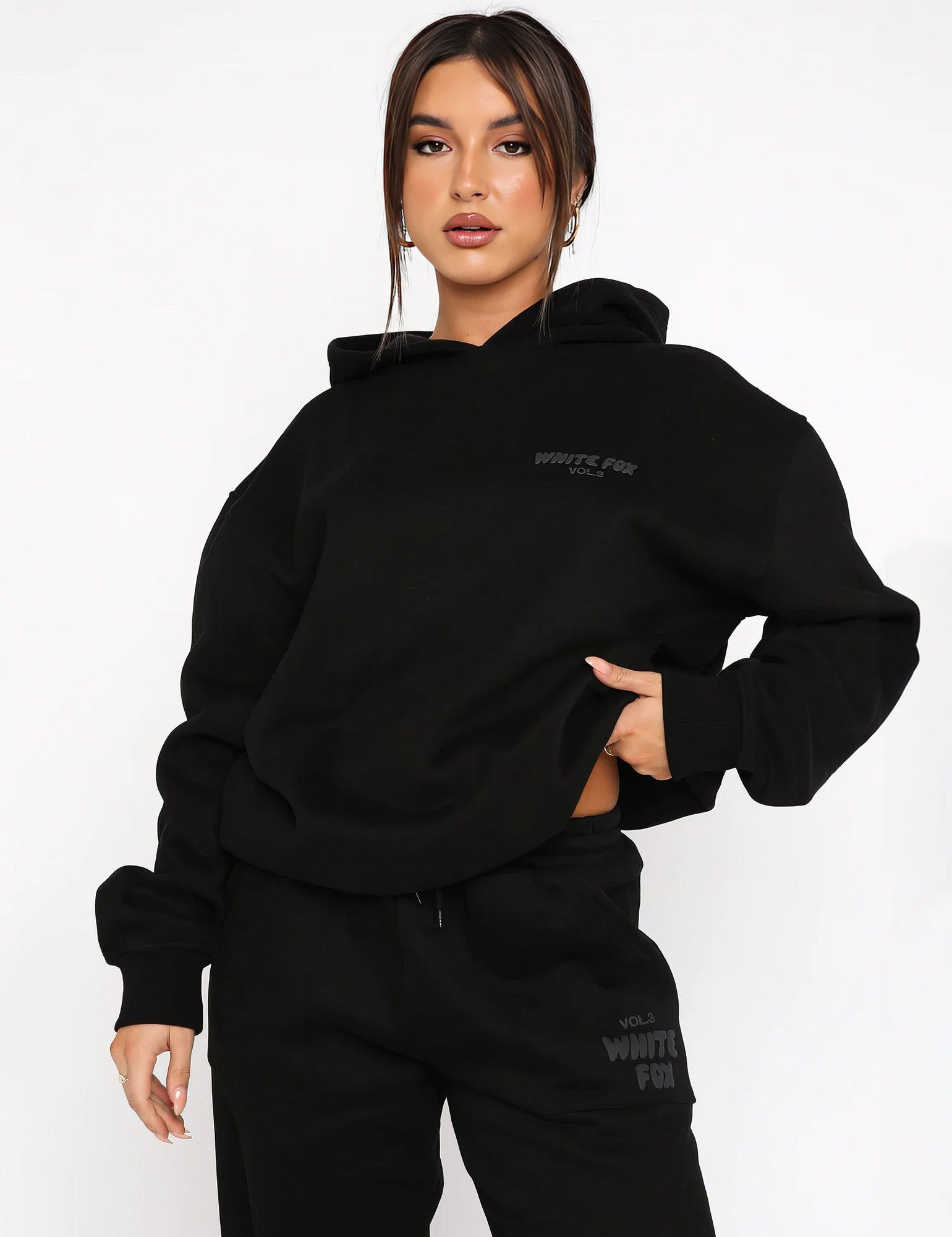Oversized hoodie met capuchon en lange mouwen