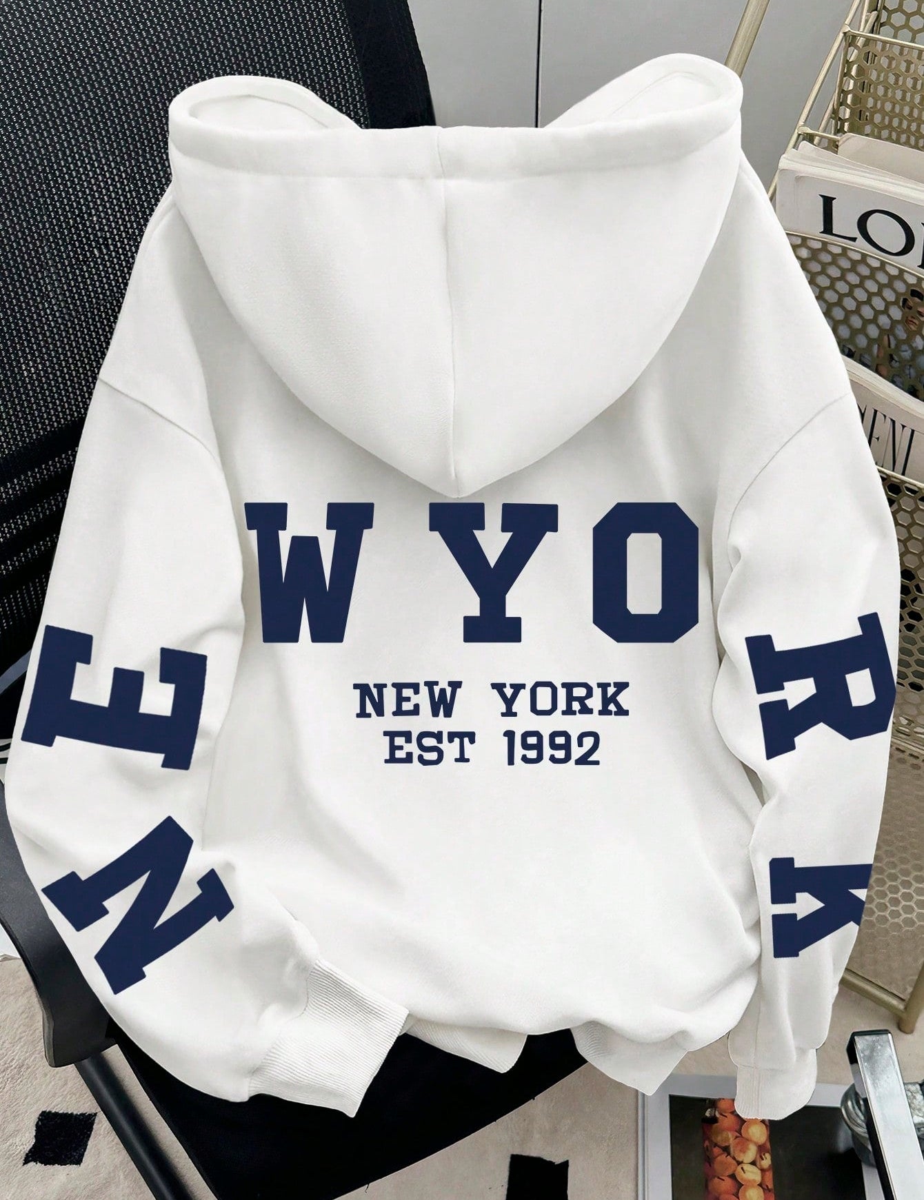 Oversized hoodie met luipaardprint en capuchon