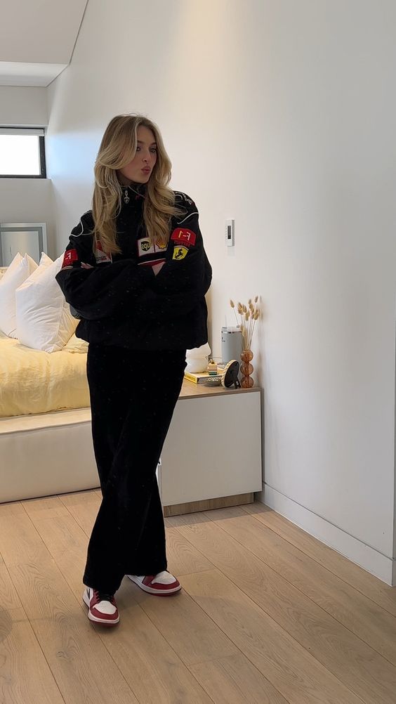 Oversized jas met ritsluiting en opstaande kraag