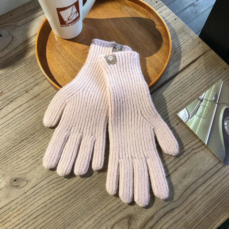 Nina | Warme & stijlvolle gebreide dames handschoenen