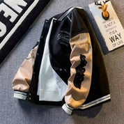 Patchwork jas met geborduurde details