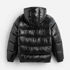 Puffer jacket met capuchon