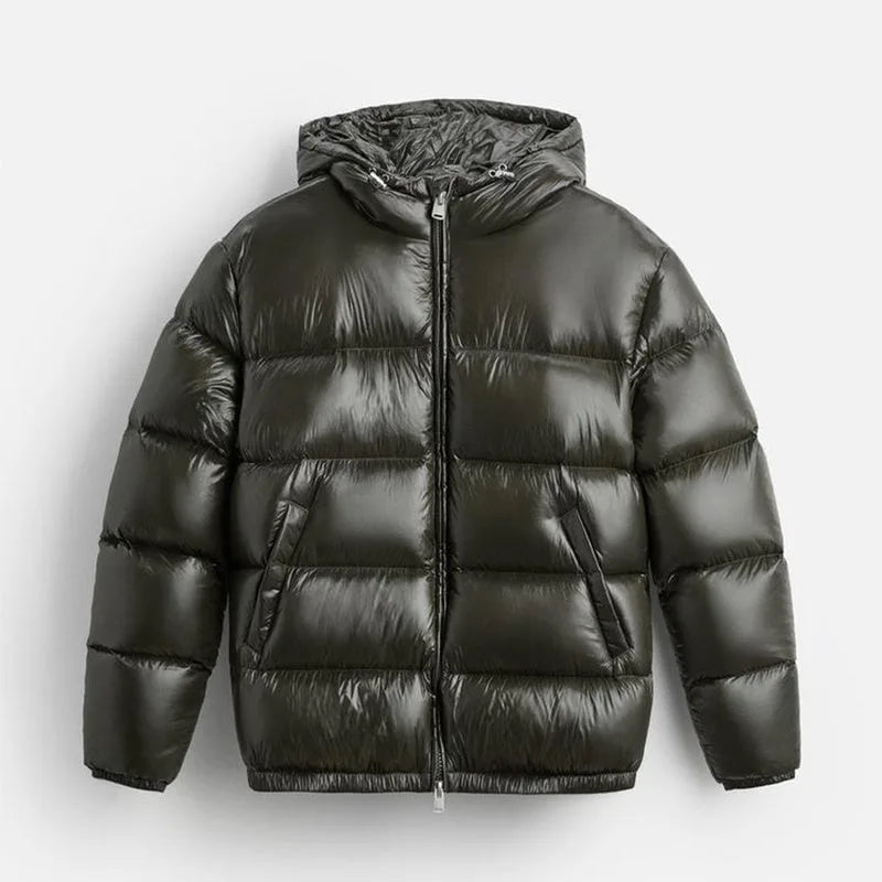 Puffer jacket met capuchon