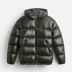 Puffer jacket met capuchon