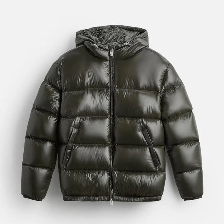 Puffer jacket met capuchon