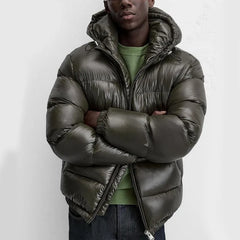 Puffer jacket met capuchon