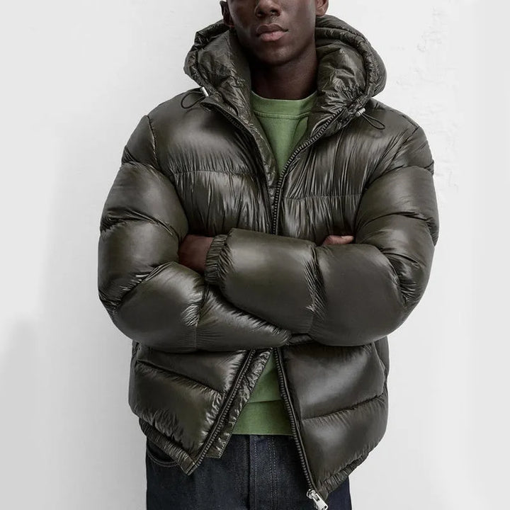 Puffer jacket met capuchon