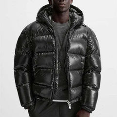 Puffer jacket met capuchon
