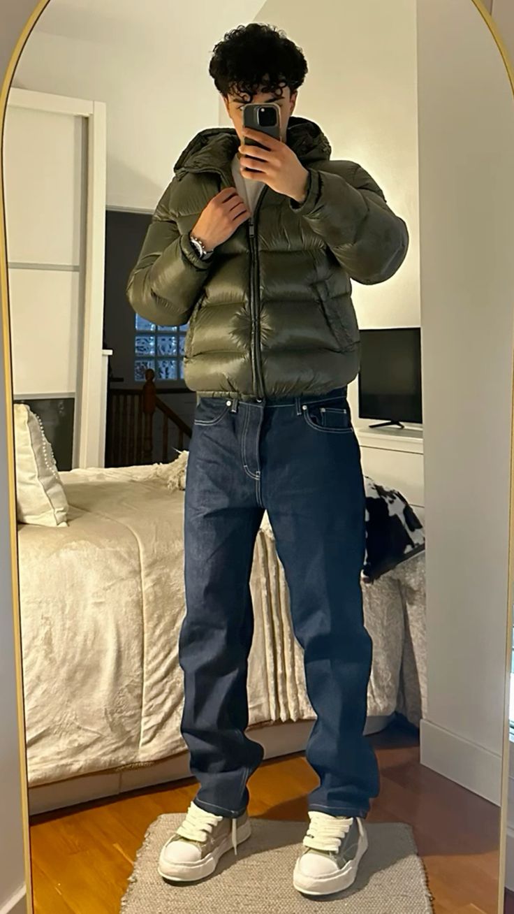 Pufferjas met glanzende afwerking en capuchon