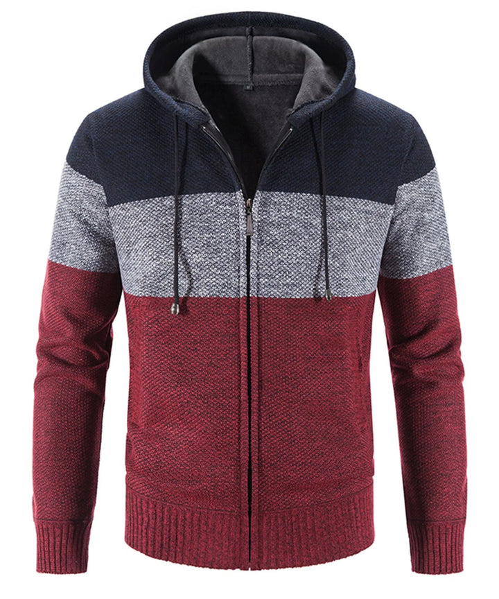 Hoodie met drie kleuren