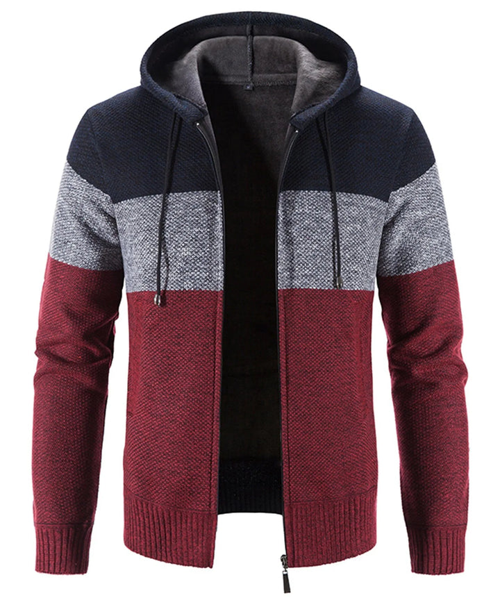 Hoodie met drie kleuren