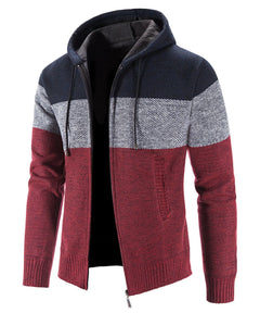 Hoodie met drie kleuren