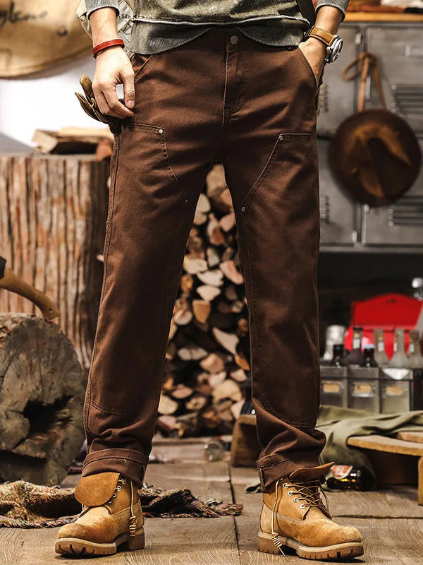 Rechtafstaande broek met meerdere zakken