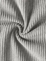 Ribfluweel jas met dubbele rij knopen