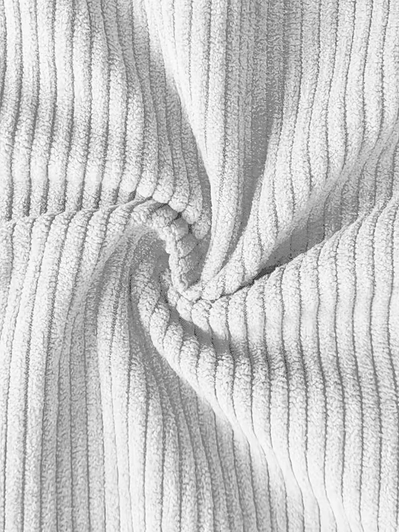 Ribfluweel jas met dubbele rij knopen