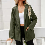 Oversized regenjas met capuchon