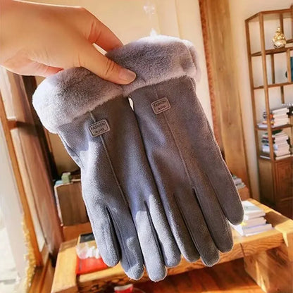 Lotte | Warme & modieuze suède handschoenen