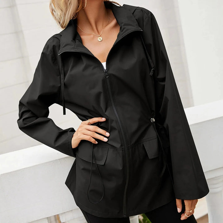 Oversized regenjas met capuchon