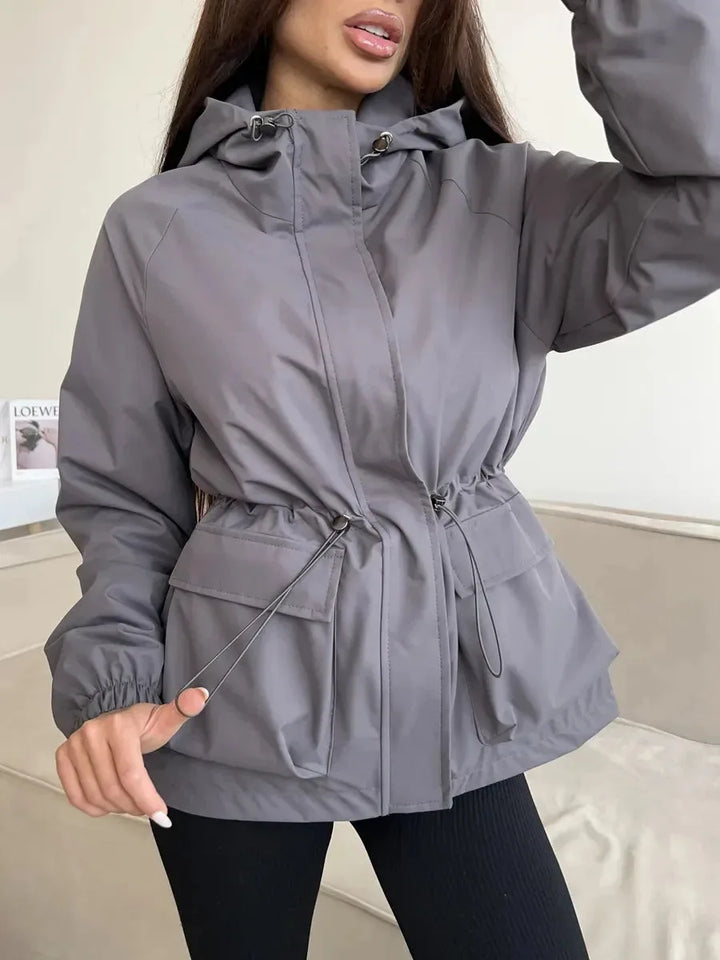 Waterdichte windbreaker met capuchon
