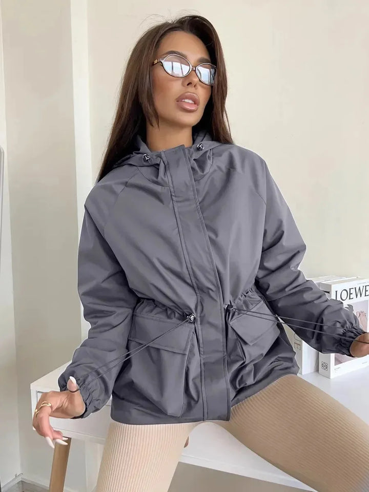 Waterdichte windbreaker met capuchon